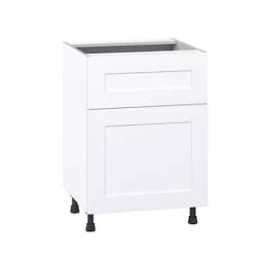 Wallace Painted Warm White Shaker Assembled Base Kitchen Cabinet with a Drawer (24 in. W x 34.5 in. H x 24 in. D)