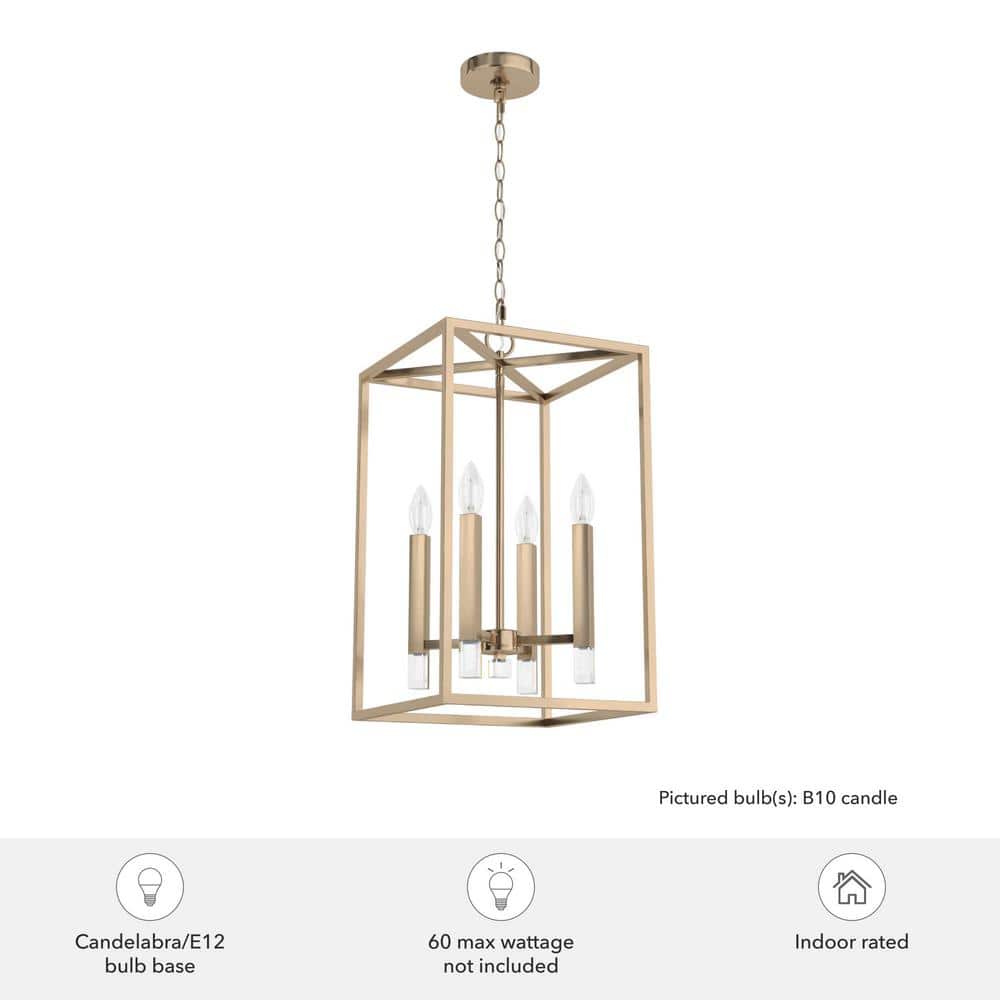 Alturas Gold Crystal LED 13" Modern Pendant Light