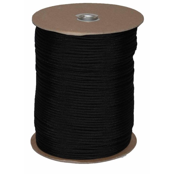 T.W. Evans Cordage 1000 ft. Paracord Spool in Black 6510B - The