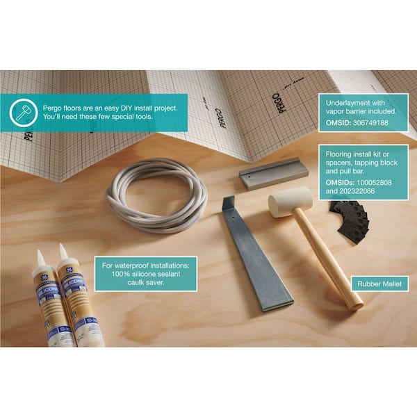 Pergo - Outlast+ Auburn Scraped Oak 12 mm T x 6.1 in. W Waterproof Laminate Wood Flooring (16.12 sq. ft./case)