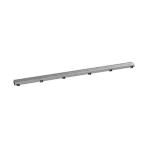 RainDrain Match Classic Stainless Steel Linear Shower Drain Trim for 47 1/4 in. Rough in Brushed Stainless Steel