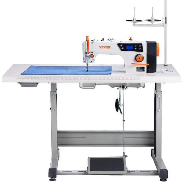 5000 sti/min Industrial Sewing Machine 500 W Heavy Duty Lockstitch Sewing Machine with Servo Motor Table Stand