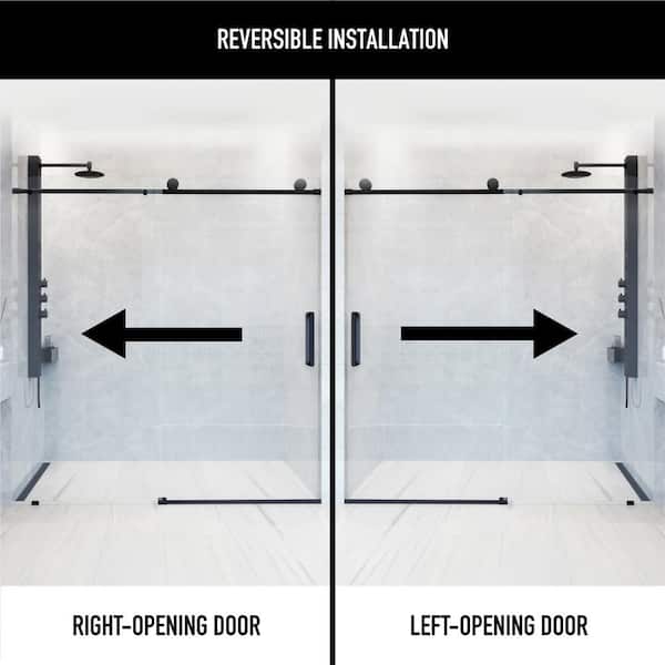 MエルレイドEX SR VIGO Elan 68 to 72 in. W x 76 in. H Frameless Sliding Shower