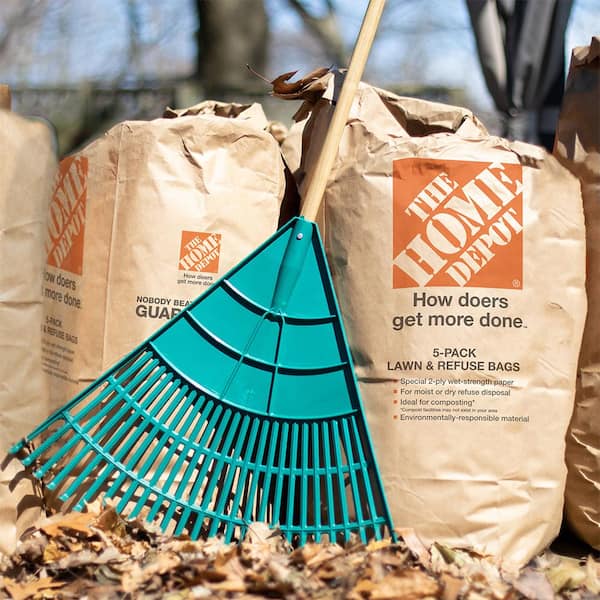 The Home Depot 30 Gal. Paper Lawn and Leaf Bags 5 Count THDLL305