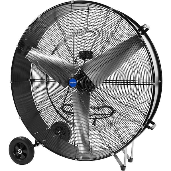 42 in. 2-Speed Portable Drum Fan, Max 30,000 CFM Fan Heavy Duty, for Workshop, Factory, Warehouse, Garage, UL Listed