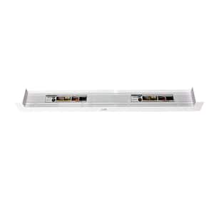 4-9/16 in. x 120 in. White PVC Slopped Sill Pan for Door and Window Installation and Flashing (Complete Pack)