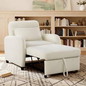 Spruce & Spring Fynn Modern Gray Fabric Armchair with 4-Adjustable ...