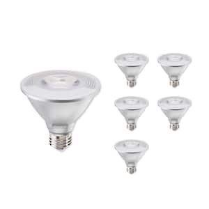 75 Watt equivalent PAR30SN with Medium Screw Base E26 in Clear Finish Dimmable 2700K LED Light Bulb 6-Pack