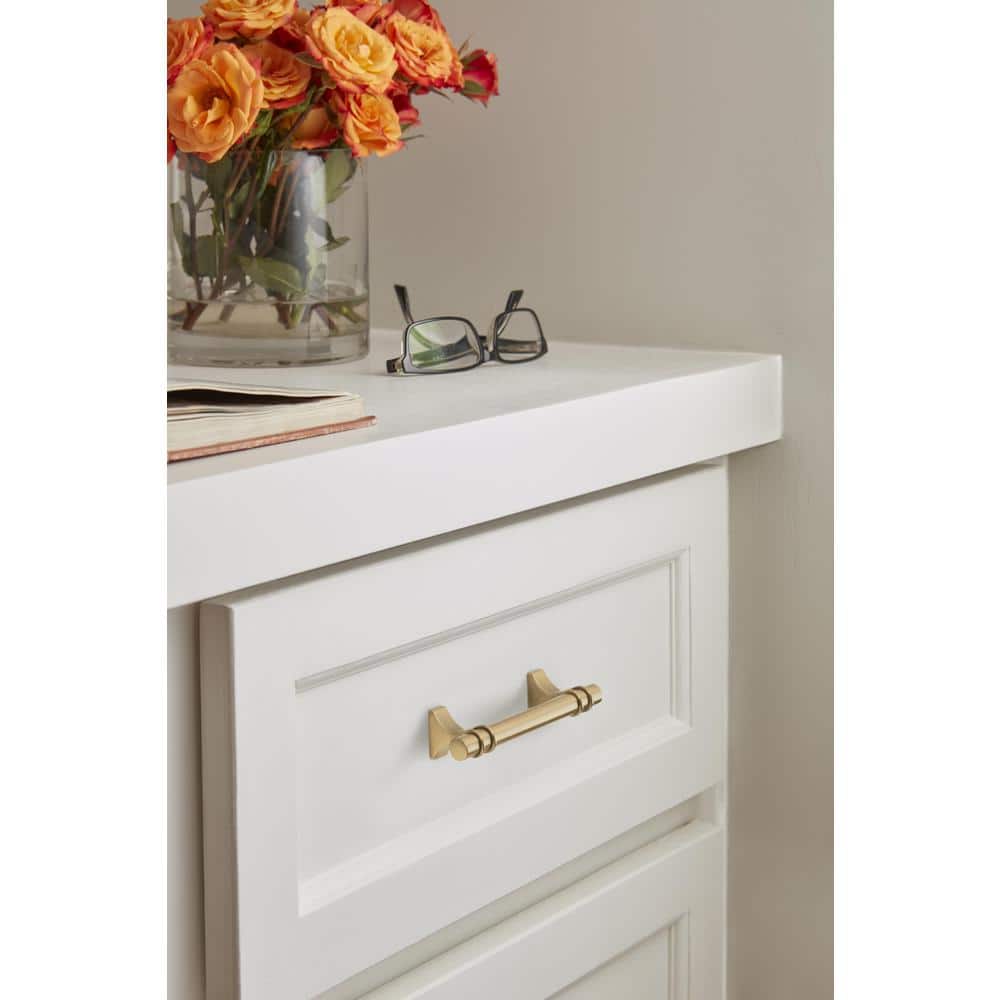 Champagne Bronze Modern Industrial Bar Cabinet Pull