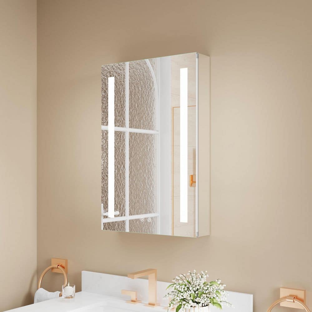 ANGELES HOME 20 in. W x 30 in. H Rectangular Aluminum Recessed