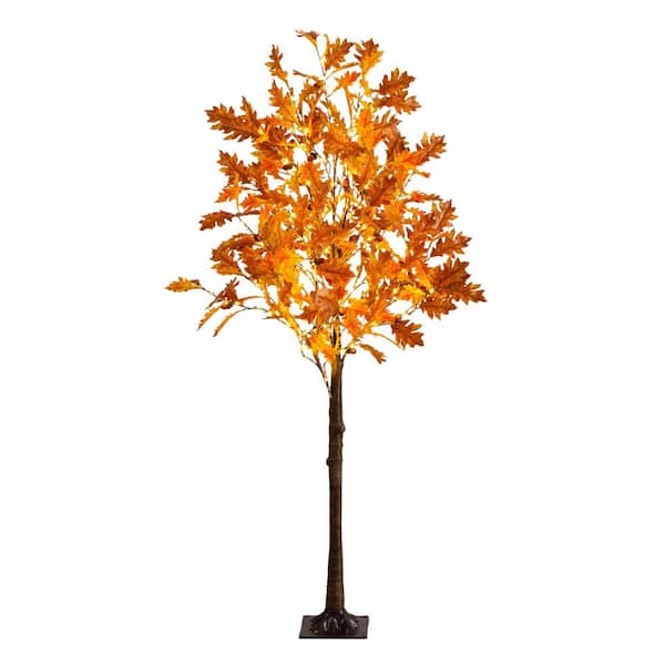 ＊Autumn＊ Nearly Natural 4ft. Pre-Lit Deluxe Autumn Maple Artificial