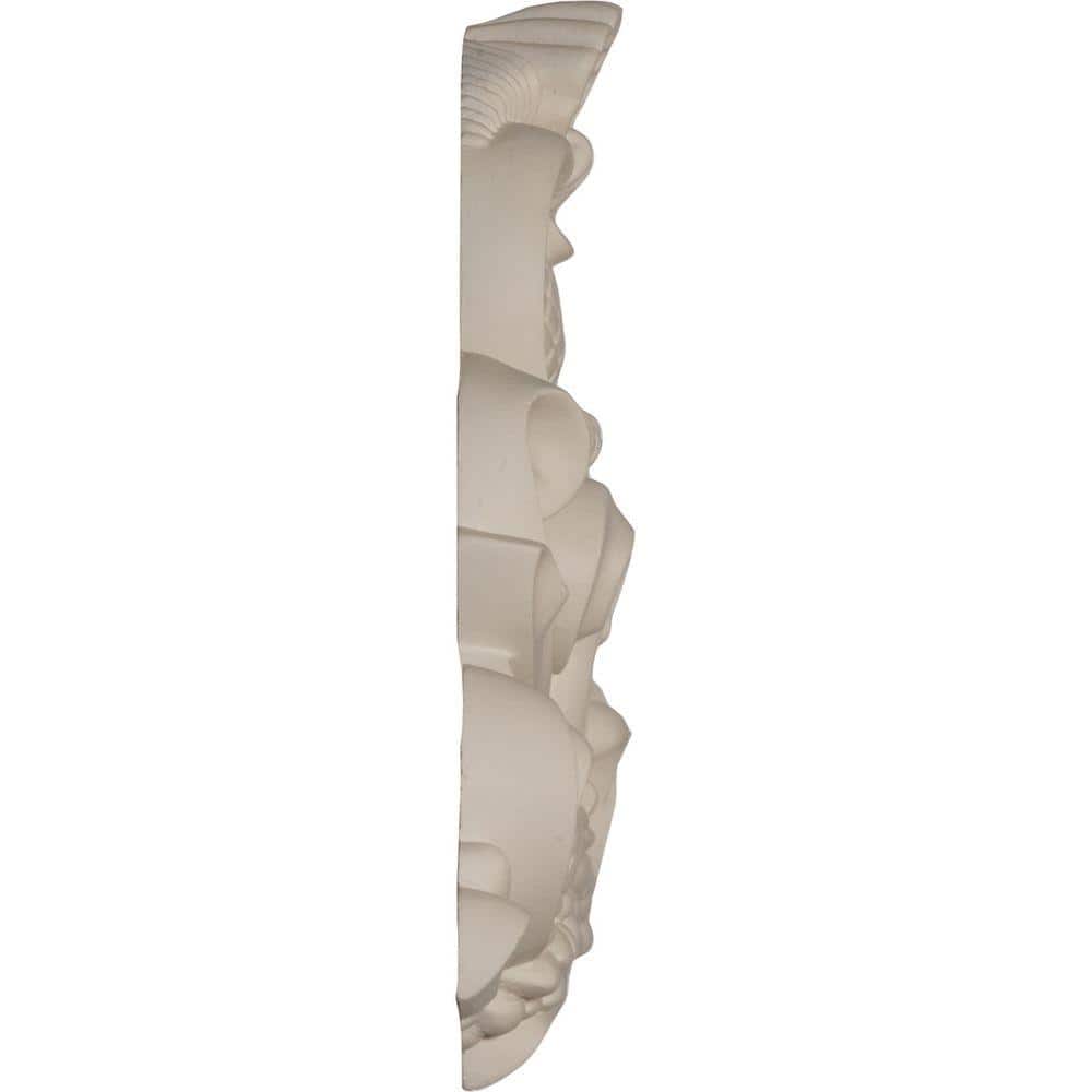 Hamilton 15.25" White Polyurethane Crown Onlay Scroll