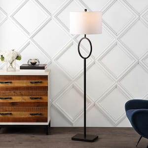 April 61 in. Oil Rubbed Bronze Metal Modern Contemporary LED Floor Lamp