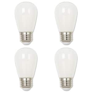 15-Watt Equivalent S14 Frosted LED Light Bulb 2700K (4-Pack)