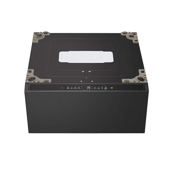 1.0 cu. ft. 29 in. SideKick Pedestal Front Load Washer, TWIN Wash Compatible in Brushed Black Steel