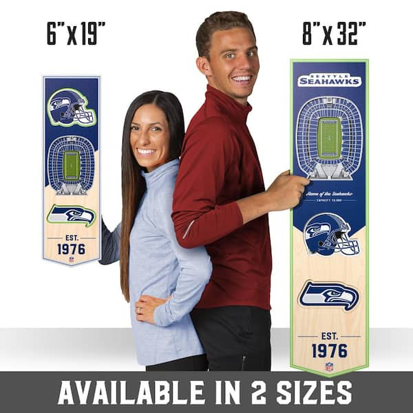 YouTheFan MLB Seattle Mariners Wooden 8 in. x 32 in. 3D Stadium  Banner-T-Mobile Park 0952596 - The Home Depot