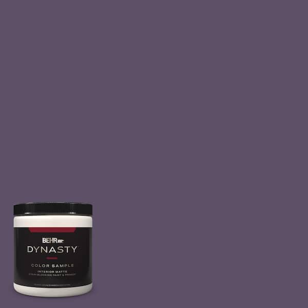 BEHR DYNASTY 8 oz. #M560-7 Muscat Grape One-Coat Hide Matte Stain-Blocking Interior/Exterior Paint & Primer Sample