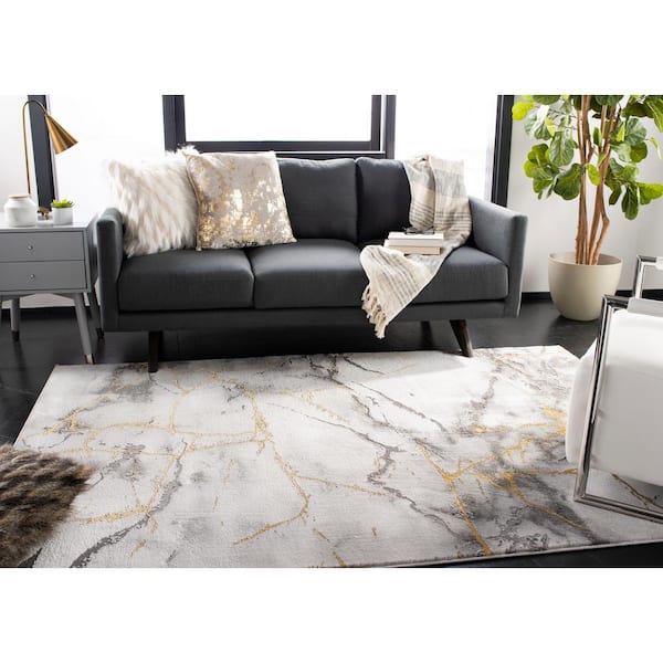 Safavieh Craft Gray Gold 9 Ft X 12, Gray And Gold Area Rugs