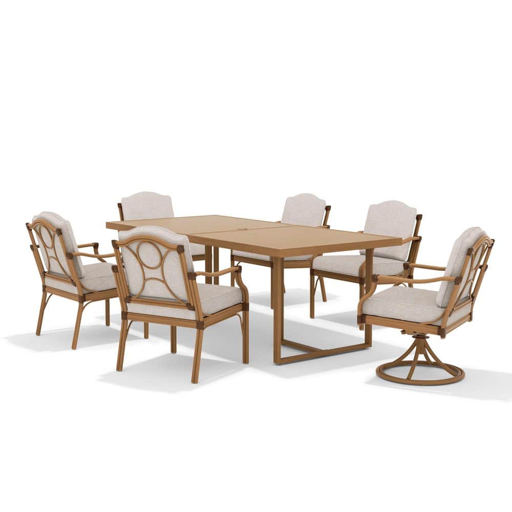 Arcadia 7-Piece Aluminum Patio Outdoor Dining Set with Cushions price history on PriceWatchPro