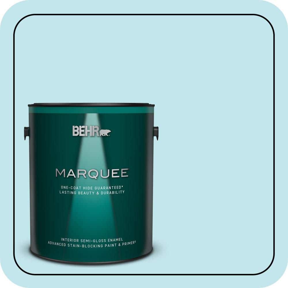 1 gal. #520A-2 Ice Flower Semi-Gloss Enamel Interior Paint & Primer price history on PriceWatchPro
