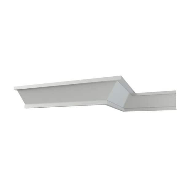 Darcy 6 in. D x 6 in. W x 12 in. L Polyurethane Crown Moulding Sample
