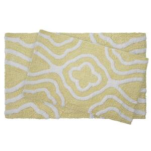 Reversible Cotton Soft Giri Banana 2-Piece Bath Mat Set