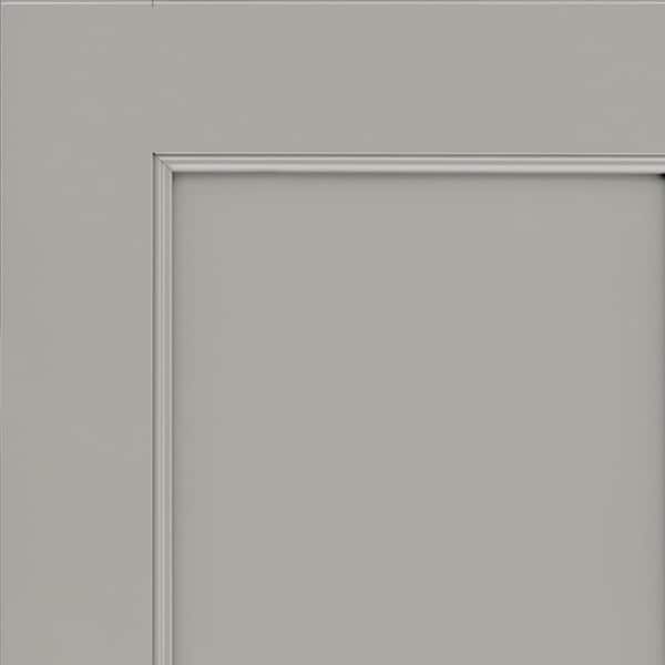Brooks 7 5/16 in. W x 3/4 in. D x 7 5/16 in. H Quarter Cabinet Door Sample in Pebble Grey