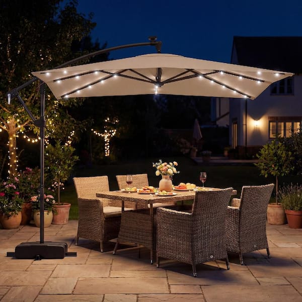 acrylic patio umbrellas Umbrella with Fabric Tilt Wooden 9ft 8-Rib It is easy to non-b2b PURPLE LEAF 8 ft. Size:9x9FT