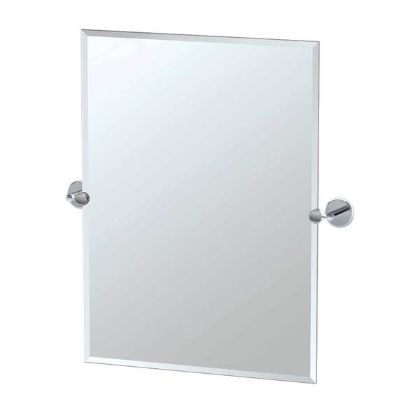 Gatco Vogue 29 in. x 32 in. Frameless Single Rectangle Mirror in Chrome