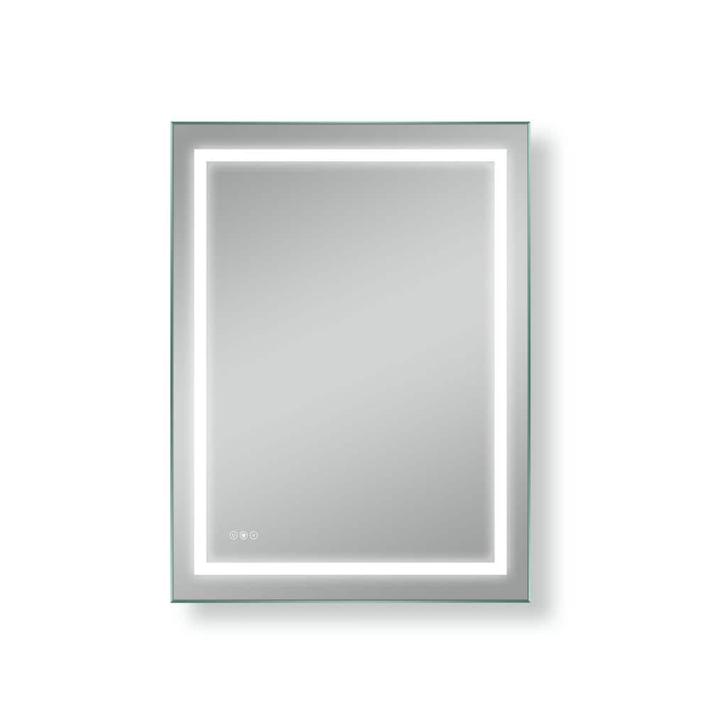 36 in. W x 24 in. H Led Rectangular Frameless Anti-Fog Wall Ceiling Bathroo