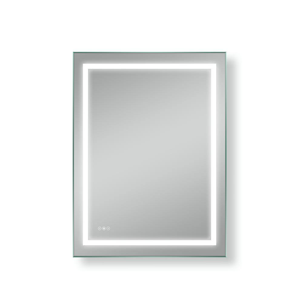 36 in. W x 48 in. H Led Rectangular Frameless Anti-Fog Wall Ceiling Bathroo