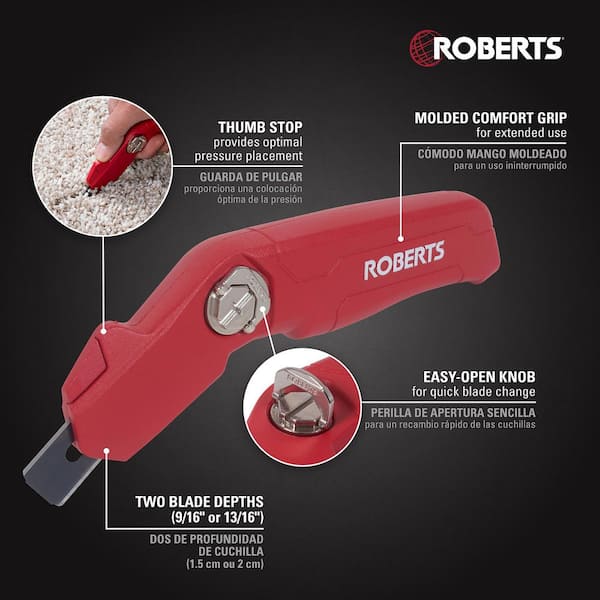 Pro Dual-Depth Carpet Utility Knife