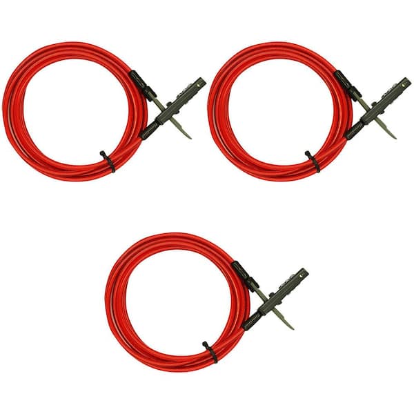 Otter-6, 10 ft. x 6mm Outdoor Tether Cable Combination Lock (3-Pack)