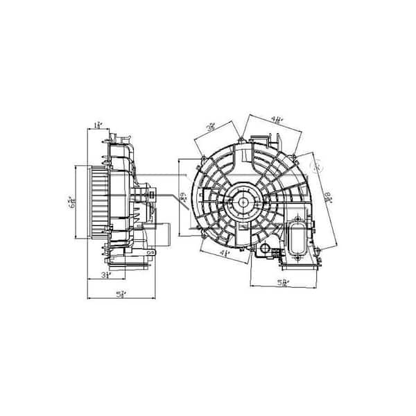 TYC HVAC Blower Motor