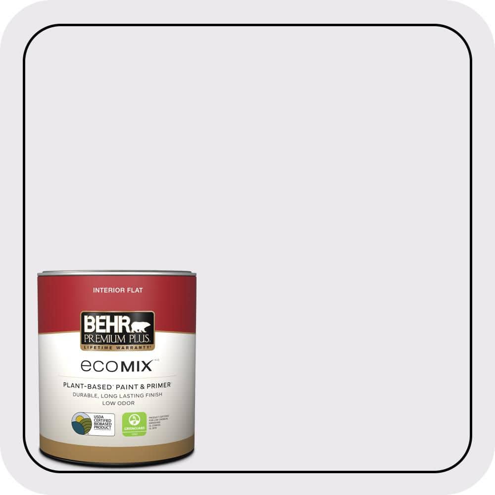 1 qt. #PPL-22 Dried Lavender Flat EcoMix Plant-Based Interior Paint & Primer price history on PriceWatchPro