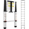 VEVOR Telescoping Ladder Extension Step 3.7 Wide Multi-purpose Portable 12.5 ft. Aluminum Dock Ladder SSLTN125170KGIL80V0