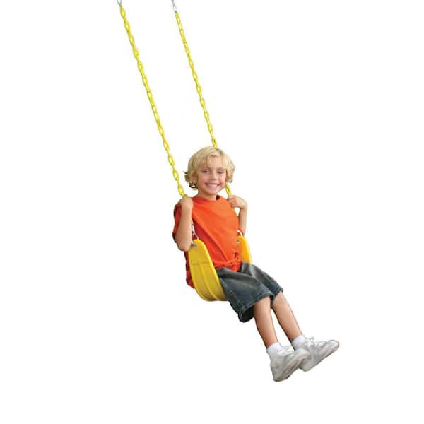 Heavy Duty Swing Seat Outdoor Children Flexible Swing with Plastic Coated Chain 