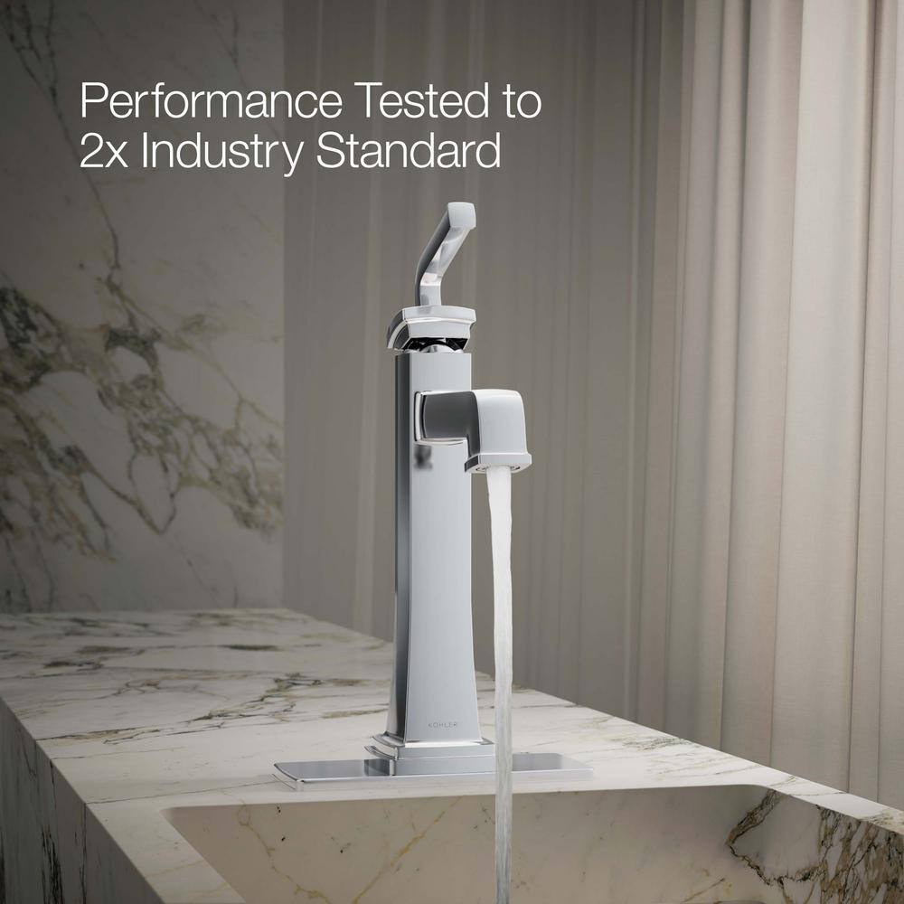 Riff Tall Polished Chrome Traditional Vessel Bathroom Faucet 1.2 GPM