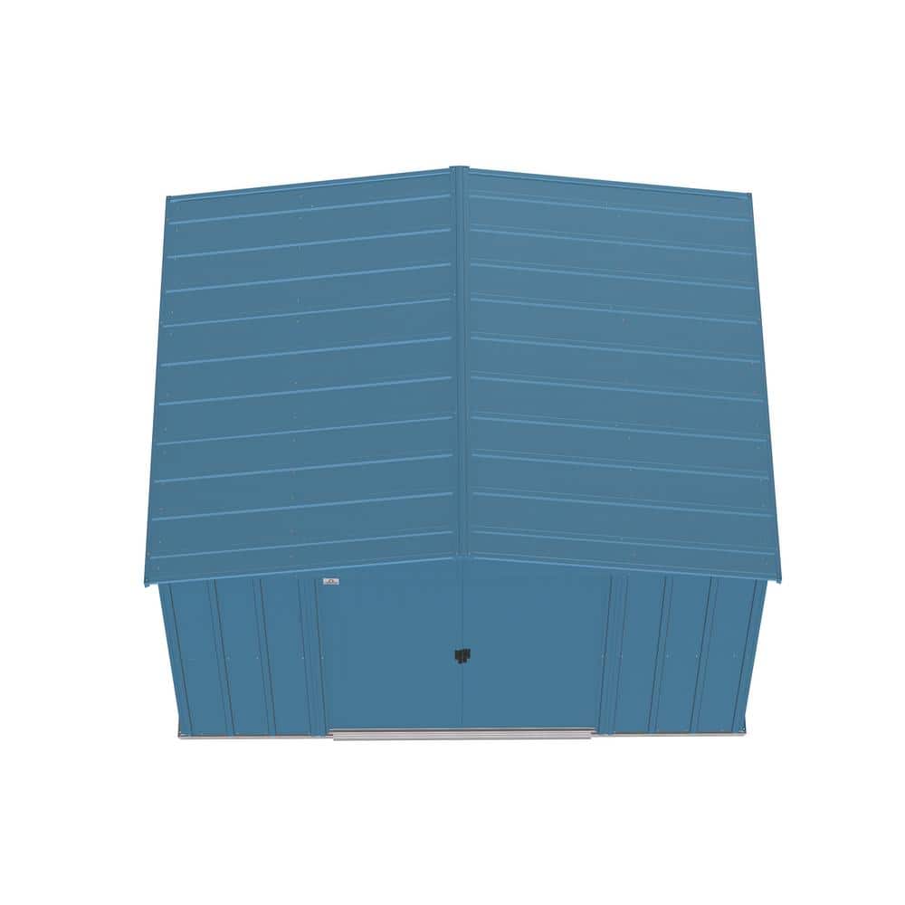 10 ft. x 8 ft. Blue Grey Steel Storage Shed