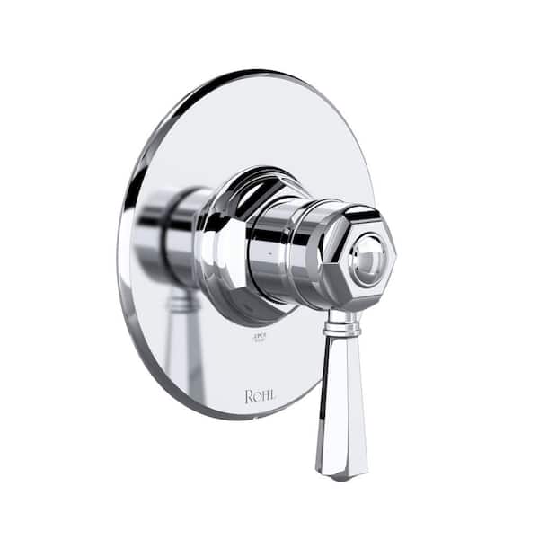 Lombardia 1-Handle Wall Mount Shower Trim in Polished Chrome (Valve Not Included)