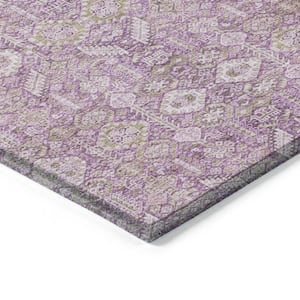 Chantille ACN574 Lavender 2 ft. 6 in. x 3 ft. 10 in. Machine Washable Indoor/Outdoor Geometric Area Rug