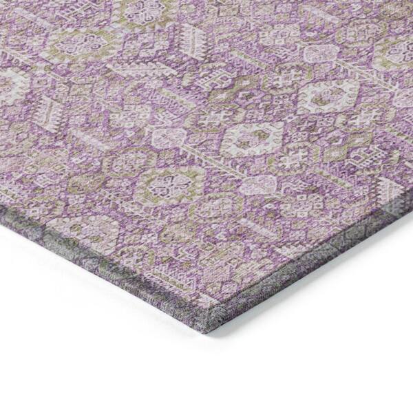 Chantille ACN574 Lavender 5 ft. x 7 ft. 6 in. Machine Washable Indoor/Outdoor Geometric Area Rug