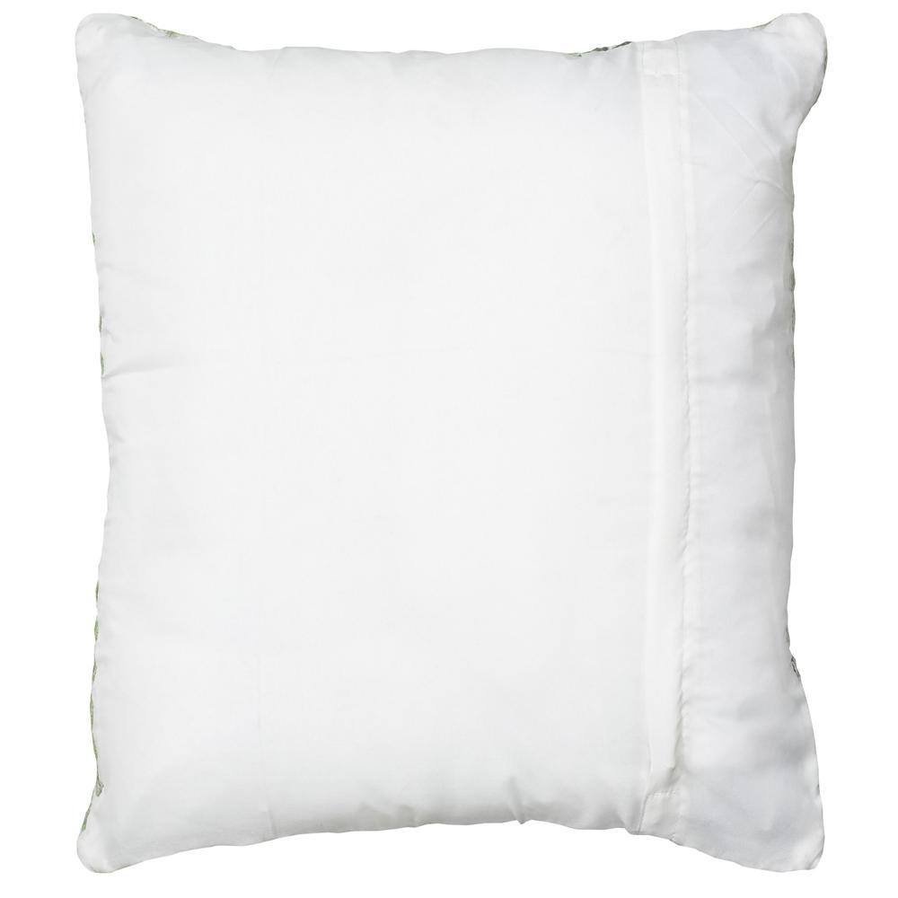 Gray Chevron Cotton Square Throw Pillow 18" x 18"