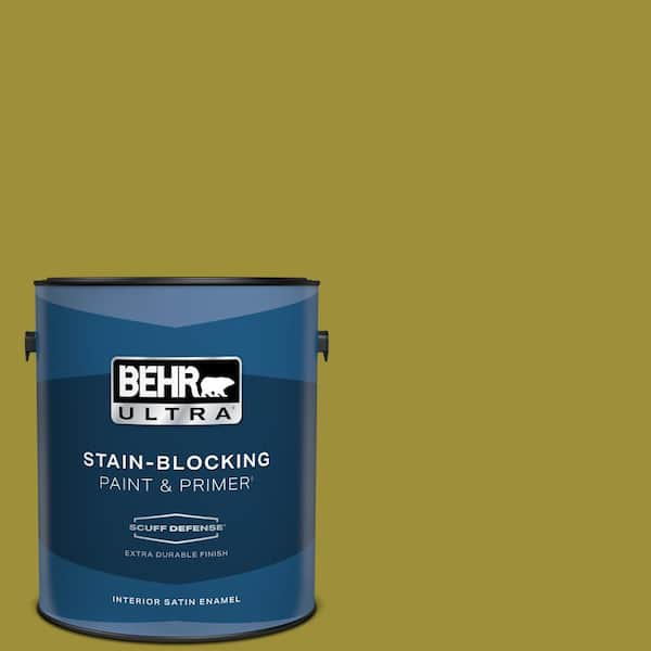 BEHR ULTRA 1 gal. Home Decorators Collection #HDC-MD-20 Banana Leaf Extra Durable Satin Enamel Interior Paint & Primer