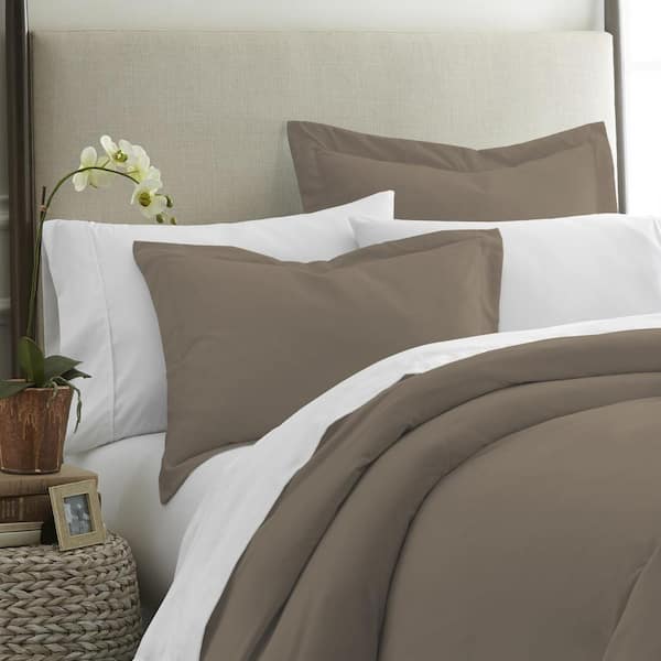 Performance 2 Piece Taupe King Pillow Sham Set