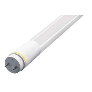 12.5-Watt 4 ft. Linear T8 LED Tube Light Bulb Non-Dimmable Bypass Type B Bright White 3500K (25-Pack)