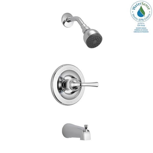 Shower Faucet Set Chrome Classic Trim Efficient Single Handle Lever Parts 