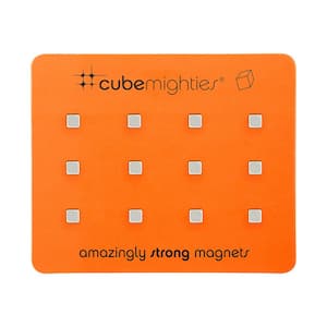 Cube Mighties Magnets, Chrome (12-Pack)