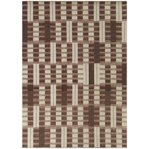 BALTA Coburn Copper 8 ft. x 10 ft. Stripe Area Rug
