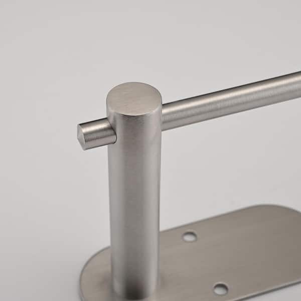 Wall Mount Brushed Nickel Stainless Steel Paper Towel Holder (2 Pack)